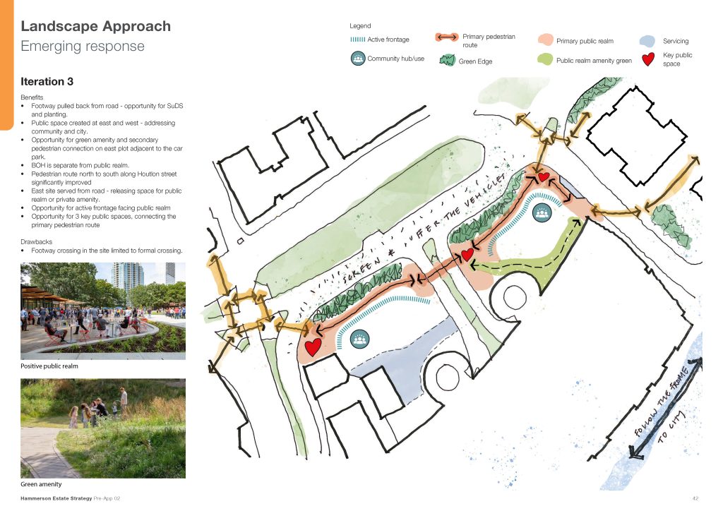 5. Caption. Plan Showing The New Route Through The Site